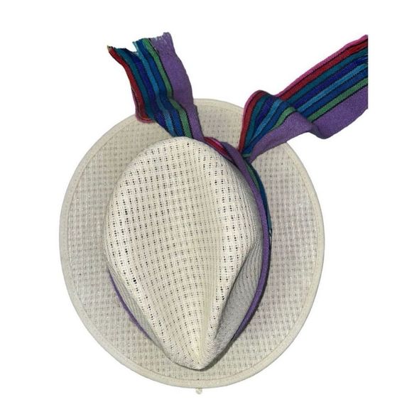 Vintage Mexican Fedora Hat with Removable Sash - Picture 4 of 9